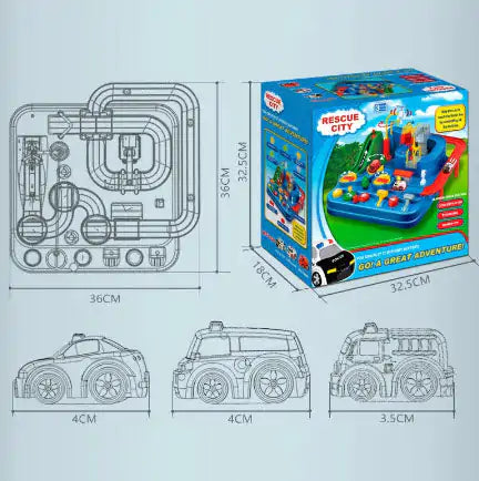 🚗 Manual Car Adventure Track Toy